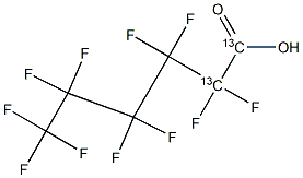 Perfluorohexanoic acid (PFHxA) (¹³C₂, 99%)